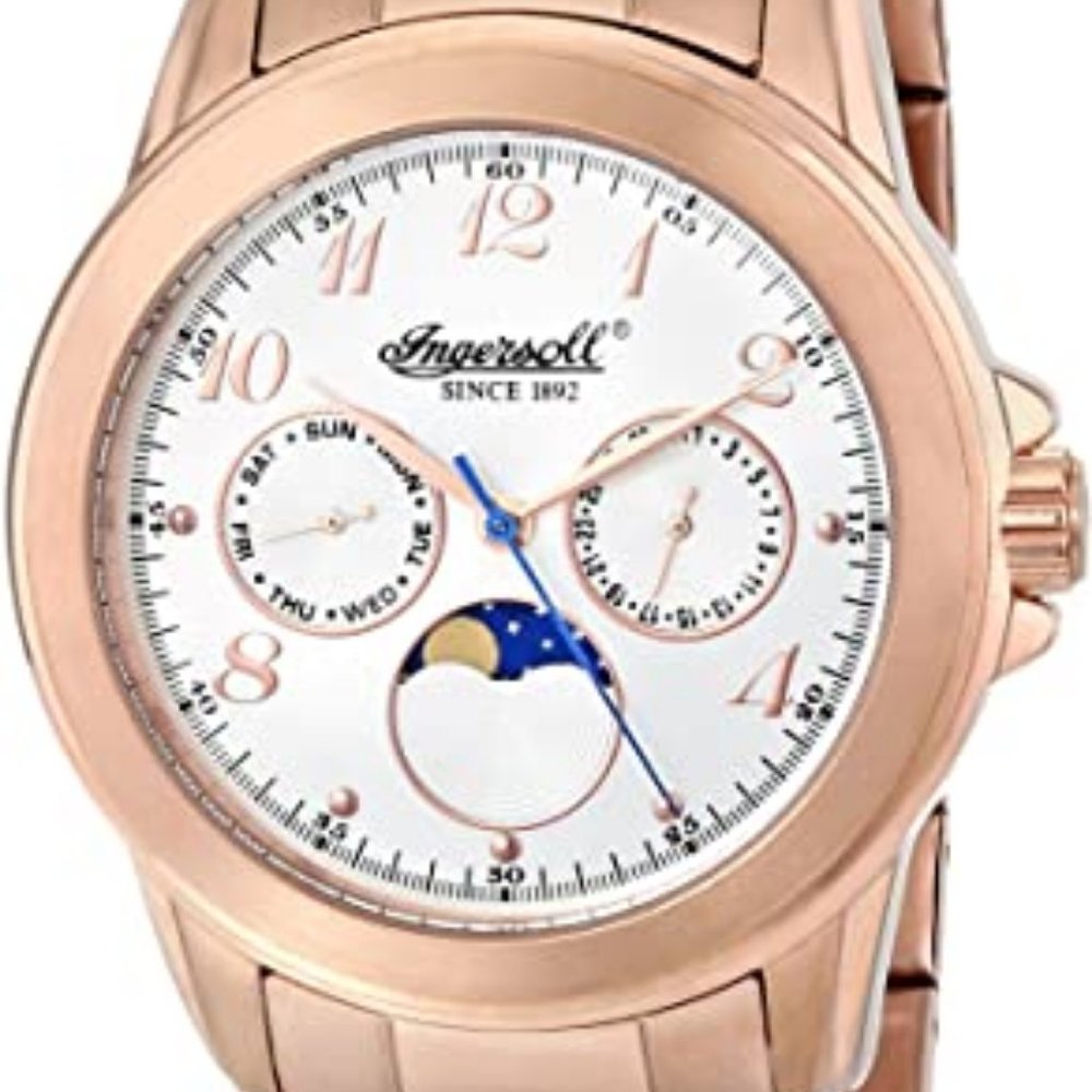 Ingersoll Men's INQ020WHRS Gresham Japanese Quartz Rose Gold Watch